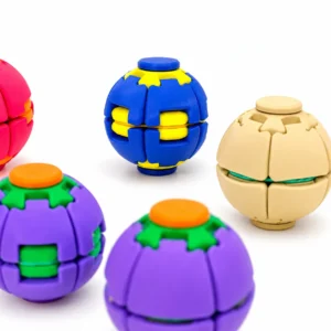 Sales 3d-printed Press to Spin Ball Stress-relief Decompression Fingertip Spinner Disc-shaped Toy Deformed Shape