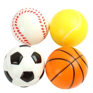 Dhf Pu Soft Fidget Foam Stress Balls Mini Sports Basketball Football Baseball Soccer Tennis Ball