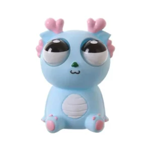 Amy Rabbit Dragon Eye-popping Stress Relief Toy Pvc Squishy Gadget for 5-7 Years Children Pinchable Fun Doll
