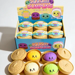 Selling Cute Steamed Bun Stress Relieving Toy Glitter Dumpling Soft Squishy Texture Slow Rebound Ideal for Fidget Play