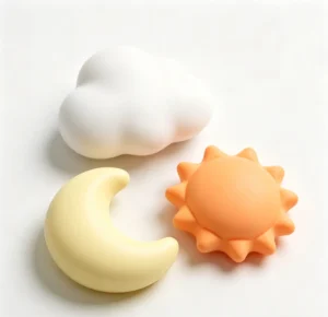 Promotional Toy Pu Foam Weather Shape Balls Sensory Fidget Toys Logo Cloud Sun Moon Stress Ball