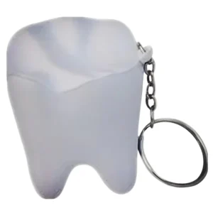 Promotional Gift Dentist Mini Teeth Shape Stress Ball Soft Squeezable Keychain