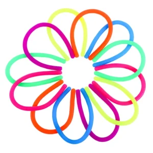 Colorful Rubber Rope for Children Adhd Tpr Stretchy Fidget Sensory Toys Activity Board Anti Stress