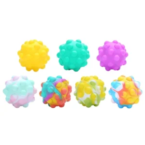 Direct Stress Squeeze Bubble Silicone Popping Fidget Toys 3d Push Sensory Pops Ball