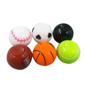 Mini Plastic Fidget Spinners and Stress Balls Classroom Prizes Kids Relief Vent Toys Basketball Soccer Tennis Billiard