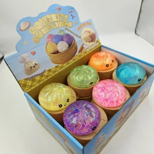Cute Glitter Squishy Bun Squeeze Toy Mystery Pack Slow Rising Stress Relief for Party Supplies and Goodie Bags