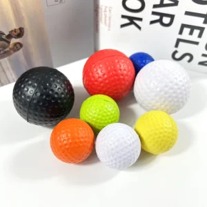 42mm 4cm 63mm 6.3cm Solid Soft Pu Sponge Foam Spray-painted One Piece Golf Stress-relief Ballindoor Practice Toy for Kids