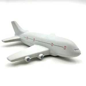Promotional Unisex Pu Foam Airplane Stress Reliever Ball Gift Toy for Kids Play Customized Logo Printed