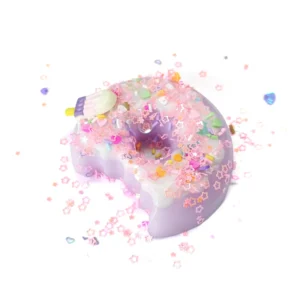 High Quality Soft Silicone Taba Squishy Doughnut Toy with Sequin Stress Relief Jelly