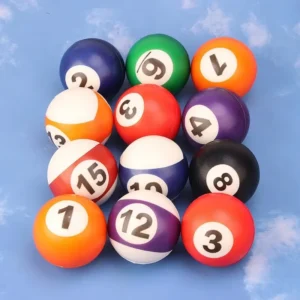 Colorful Pu Foam Billiard Ball Toy