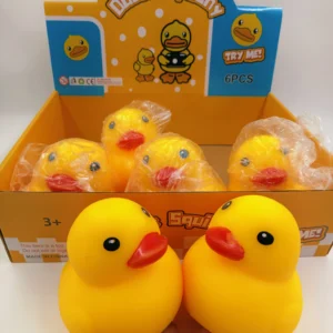 Soft Rubber Yellow Duck Stress Toy