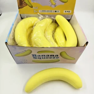 Yellow Eco-friendly Banana Squishy Toy