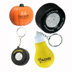 Pu Foam Stress Ball Keychain